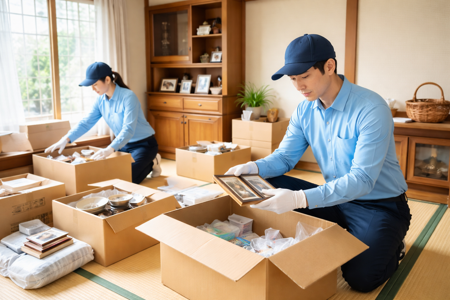 丁寧な整理作業のイメージ